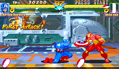 Marvel Super Heroes screenshot 3 for Sega Saturn